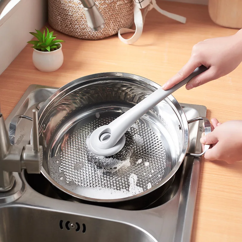 Long Handle Dishwashing Brush Kitchen Gadgets Decontamination Cleaning Brush Scouring Pad PP Material Pot Brush Household Tools
Long Handle Dishwashing Brush Kitchen Gadgets Decontamination Cleaning Brush Scouring Pad PP Material Pot Brush Household Tools