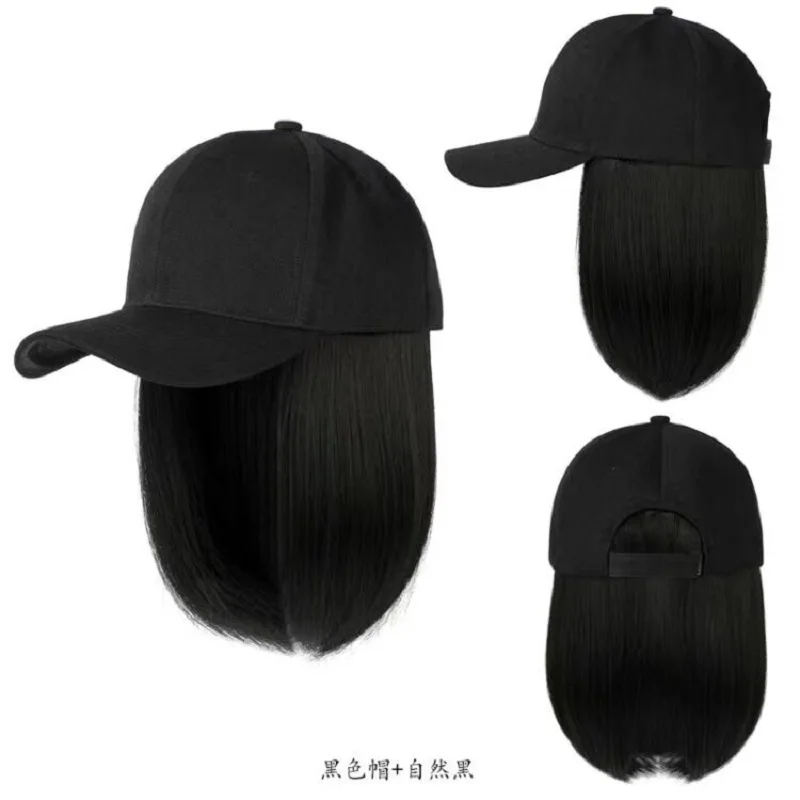 Hat Wig Integrated Women's Bobo Hair Fashion Trend Head Cover 
Hat Wig Integrated Women's Bobo Hair Fashion Trend Head Cover