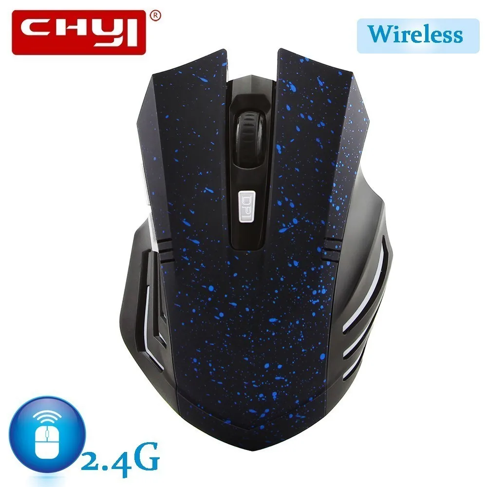 

CHYI 2.4Ghz Wireless Gaming Mouse Ergonomic Optical USB Gamer 1600 DPI Computer Games Portable Mause gamers Mice For PC Laptop