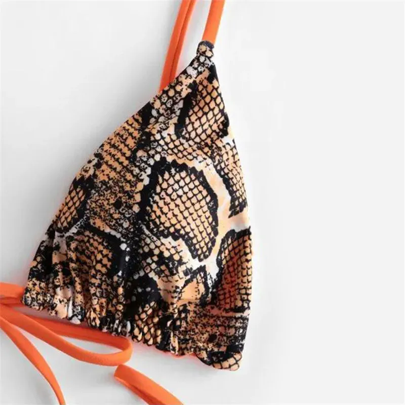 Women 2 Pcs Animal Printed Bikinis Tie up Triangle Bra + Push up Thong Sexy Lace Up Beachwear Swimsuits Beach Vacation Wading
Women 2 Pcs Animal Printed Bikinis Tie up Triangle Bra + Push up Thong Sexy Lace Up Beachwear Swimsuits Beach Vacation Wading