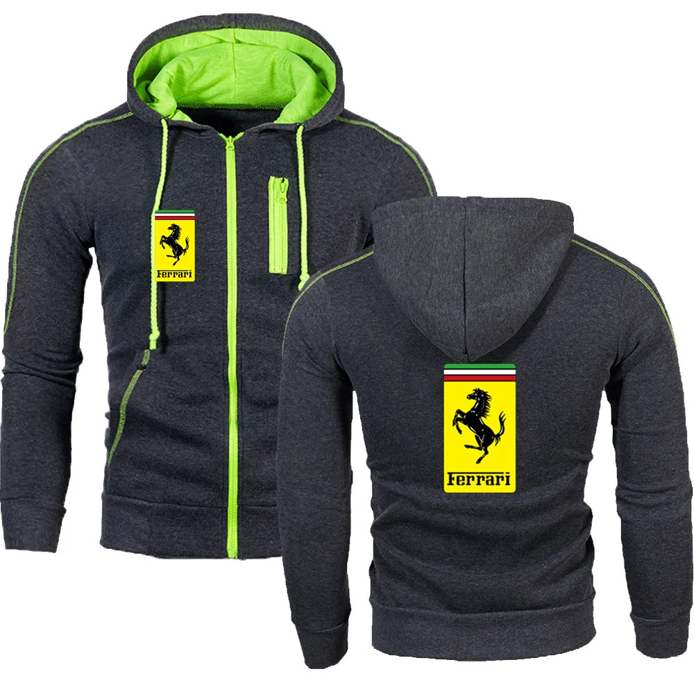 Ferrari letter printing design 2021 fashion autumn winter new men's track and field sportswear casual personality jacket hoodie
Ferrari letter printing design 2021 fashion autumn winter new men's track and field sportswear casual personality jacket hoodie