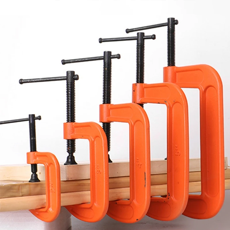 Woodworking Fixture G-Clamp 1"-5" Heavy G-Type Fixture Wide Jaw Openings Fixed Woodworking G-Type Fixture
Woodworking Fixture G-Clamp 1"-5" Heavy G-Type Fixture Wide Jaw Openings Fixed Woodworking G-Type Fixture