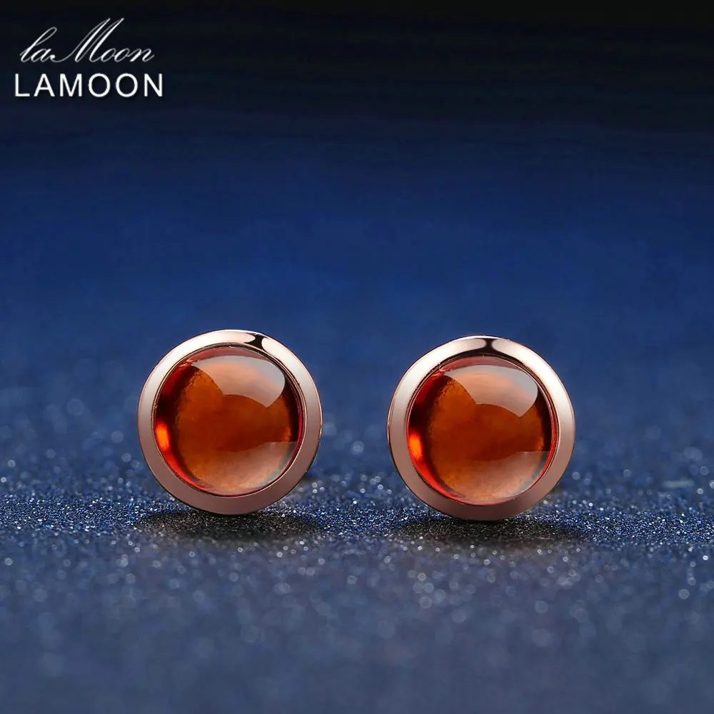 LAMOON Classic 6mm 1.1ct 100% Natural Red Garnet 925 Sterling Silver Jewelry Stud earrings S925 LMEI022
LAMOON Classic 6mm 1.1ct 100% Natural Red Garnet 925 Sterling Silver Jewelry Stud earrings S925 LMEI022