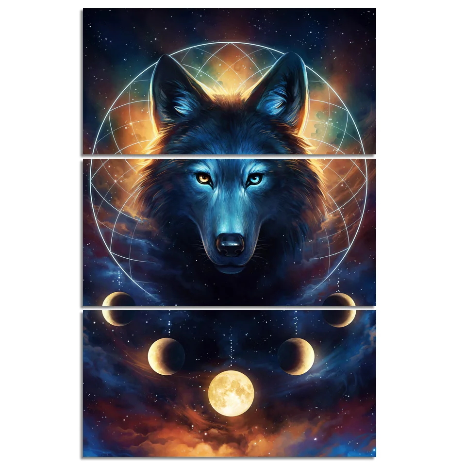 3 Pieces Canvas Picture for Living Room Animal Posters On The Wall Wolf Paintings for Interior Frameless Home Room Decor
3 Pieces Canvas Picture for Living Room Animal Posters On The Wall Wolf Paintings for Interior Frameless Home Room Decor