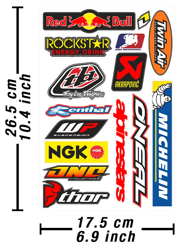 Motocross Car Sticker Windshield Bumper Tires Motorcycle Helmet Decal JDM JEEP Van Bike Offroad RV A4 Q3 Polo Deco Meterial
Motocross Car Sticker Windshield Bumper Tires Motorcycle Helmet Decal JDM JEEP Van Bike Offroad RV A4 Q3 Polo Deco Meterial