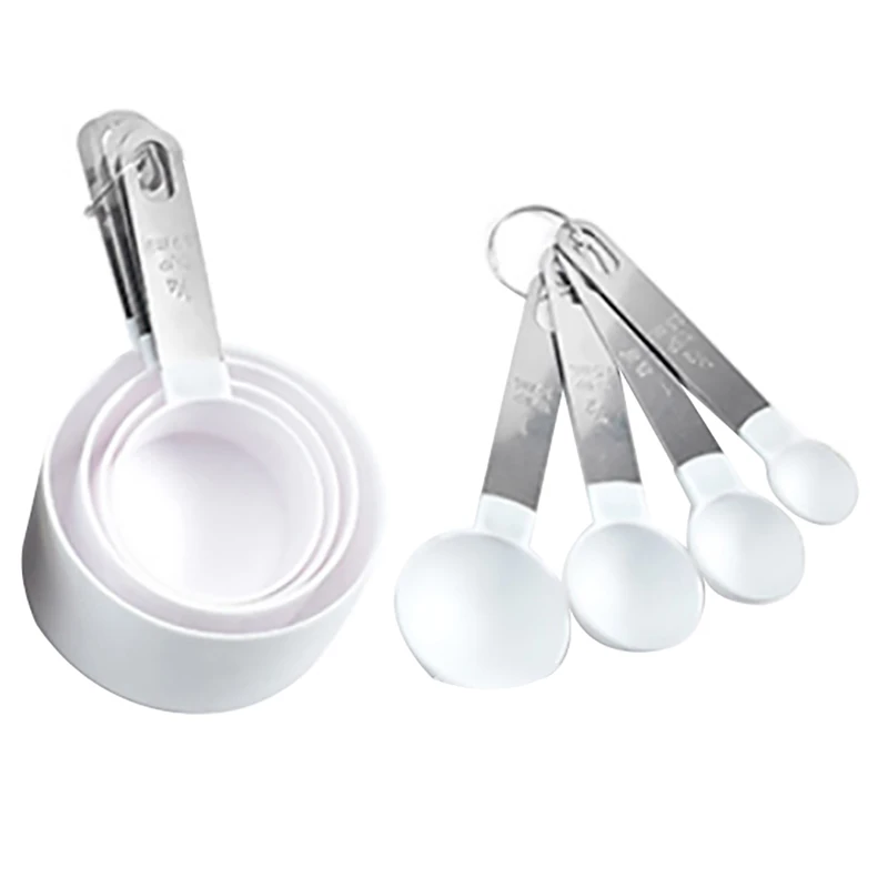 Multi Purpose Spoons/Cup Measuring Tools PP Baking Accessories Stainless Steel/Plastic Handle Kitchen Gadgets Measuring Spoons
Multi Purpose Spoons/Cup Measuring Tools PP Baking Accessories Stainless Steel/Plastic Handle Kitchen Gadgets Measuring Spoons