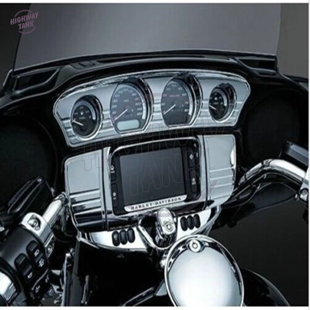 Chrome Motorcycle Central Console Tri Line Stereo Trim Cover case for Harley Touring Electra Street Glide Ultra 2014-2017
Chrome Motorcycle Central Console Tri Line Stereo Trim Cover case for Harley Touring Electra Street Glide Ultra 2014-2017