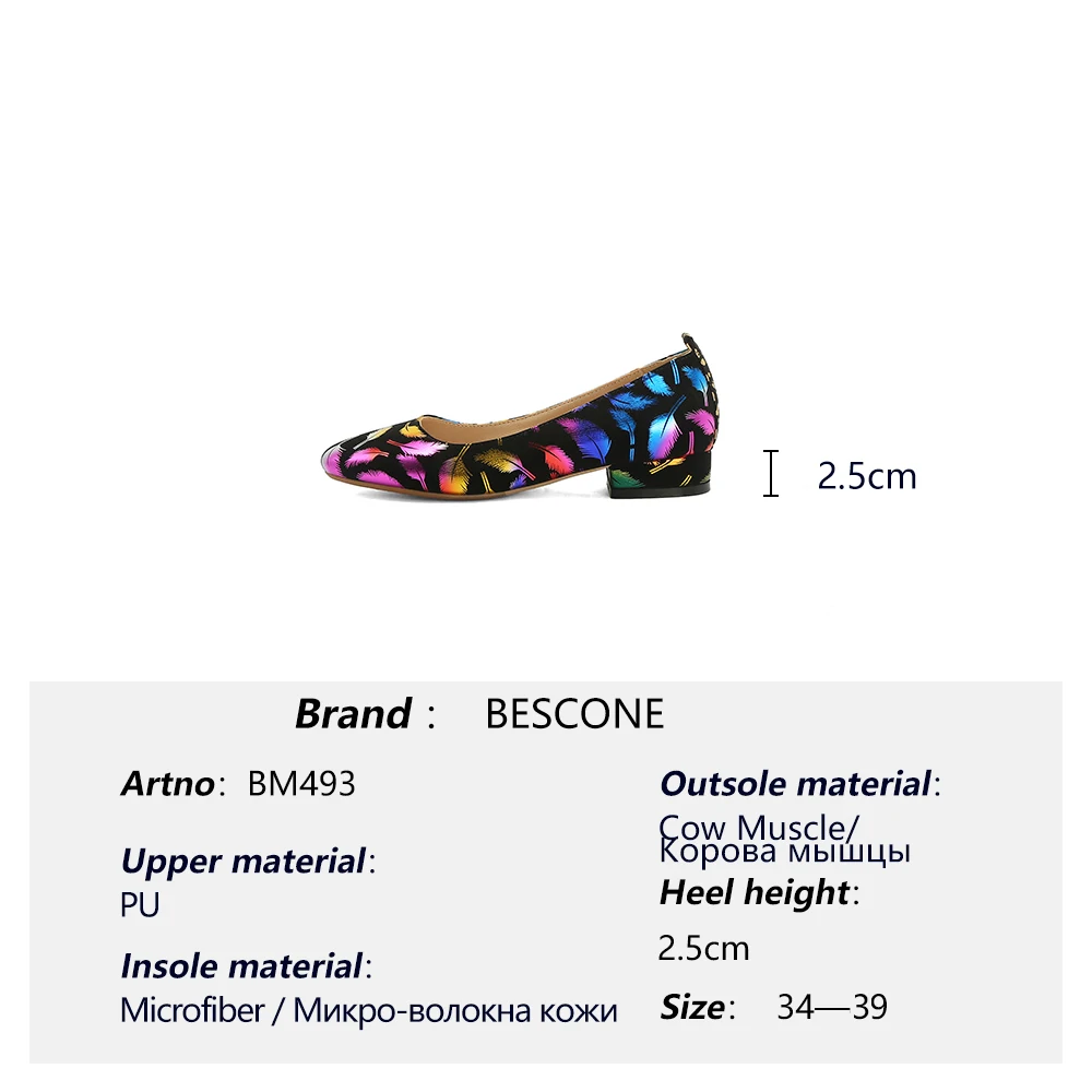 BESCONE Pumps Women Flowers Round Toe Doodles Fashion Leaves Low Heels Large Size Pumps Printed Chunky heels Shoes Women BM493
BESCONE Pumps Women Flowers Round Toe Doodles Fashion Leaves Low Heels Large Size Pumps Printed Chunky heels Shoes Women BM493