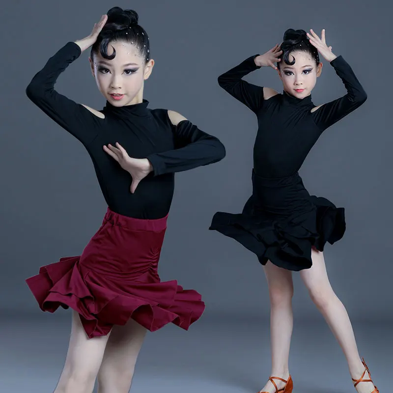 Платье для латиноамериканских танцев с длинным рукавом для девочек
Платье для латиноамериканских танцев с длинным рукавом для девочек