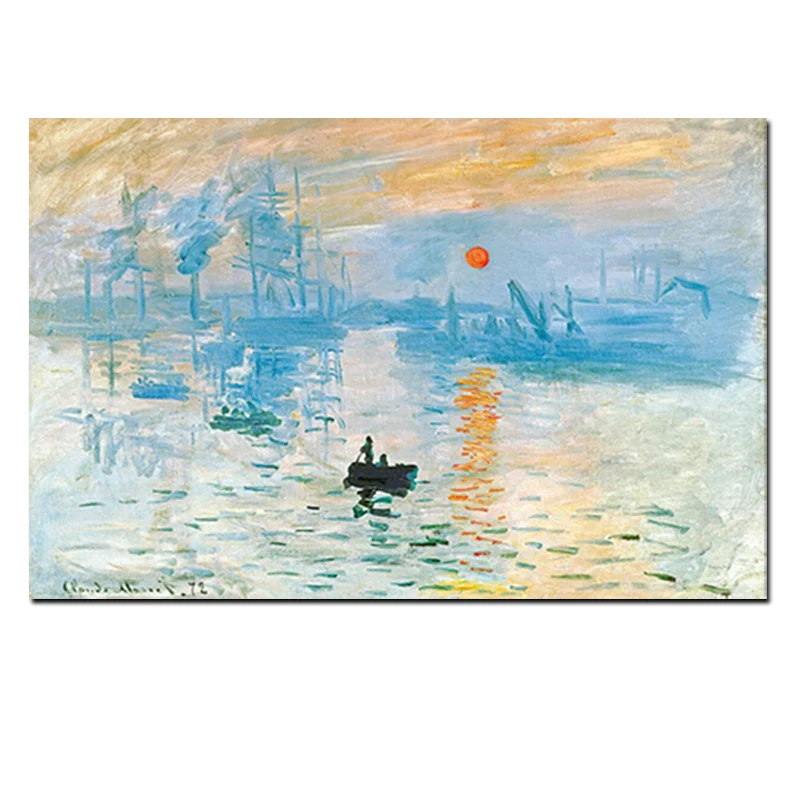 Фото Знаменитая Масляная картина с пейзажем Claude Monet постер для - купить