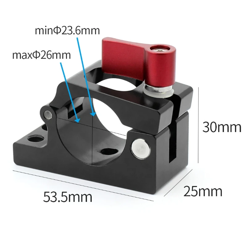 Tube Rod Clamp Holder Mount Adapter for Drone Parts Monitor Bracket with 1/4 3/8 Screw Hot Shoe
Tube Rod Clamp Holder Mount Adapter for Drone Parts Monitor Bracket with 1/4 3/8 Screw Hot Shoe