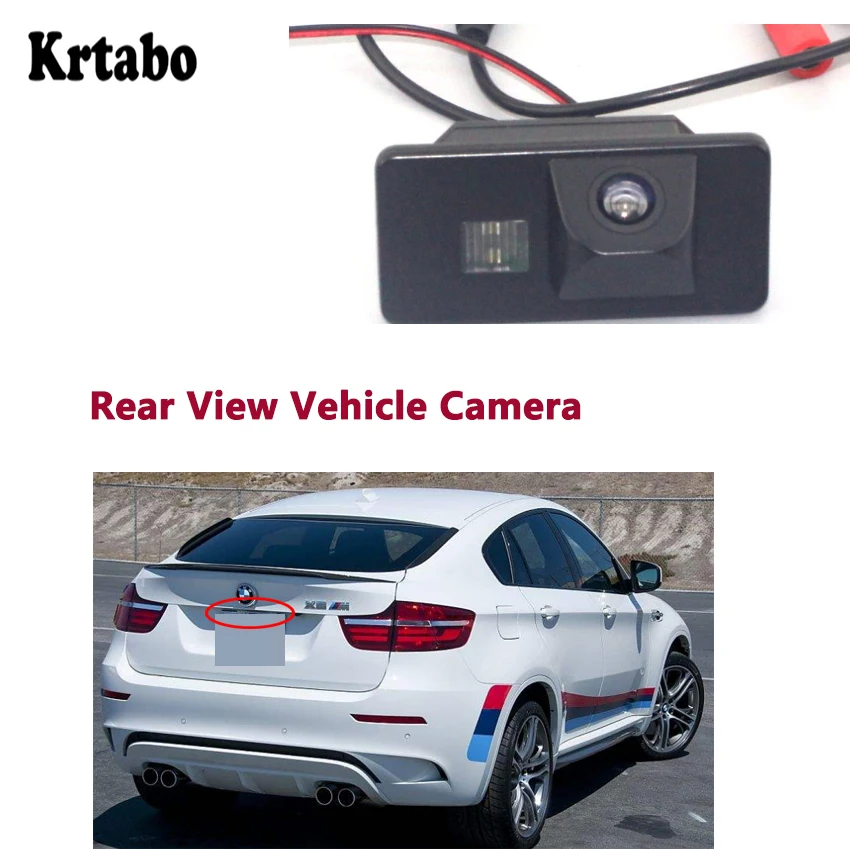 

Krtabo для BMW X6 M 2009 2010 2011 2012 2013 2014 Водонепроницаемый камера заднего вида резервного копирования парковки задним ходом Камера высокого качества ...