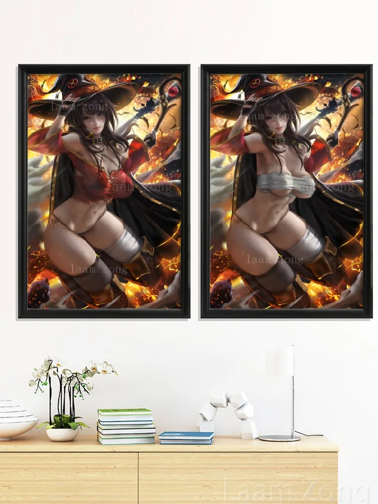 Konosuba Аква темнота кавайный Аниме Сексуальная обнаженная девушка Megumin мультфильм художественные принты Декор шелк настенное украшение для ...
Konosuba Аква темнота кавайный Аниме Сексуальная обнаженная девушка Megumin мультфильм художественные принты Декор шелк настенное украшение для ...