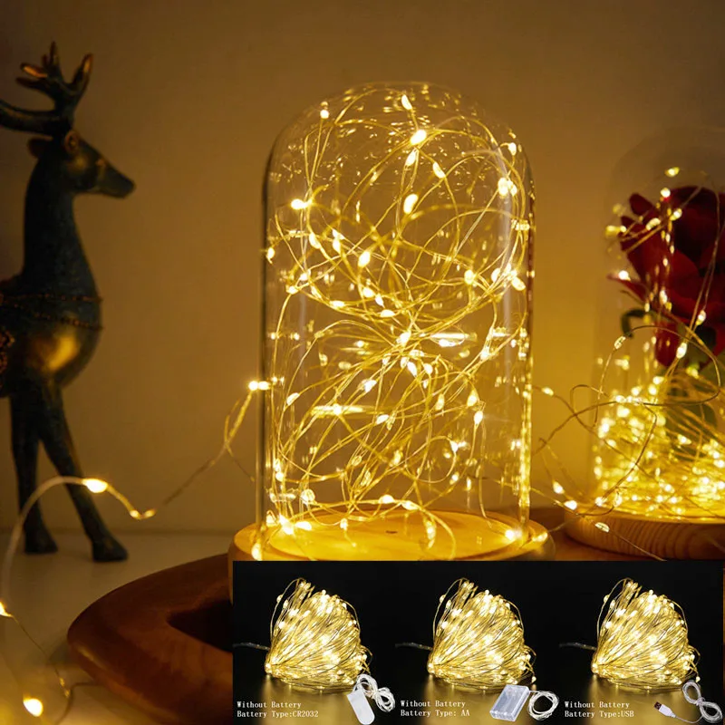 Fairy Lights Garland Led 5M 10M Garland on Batteries Christmas Lights LED String Light Powered By Battery Batter or USB Light
Fairy Lights Garland Led 5M 10M Garland on Batteries Christmas Lights LED String Light Powered By Battery Batter or USB Light
