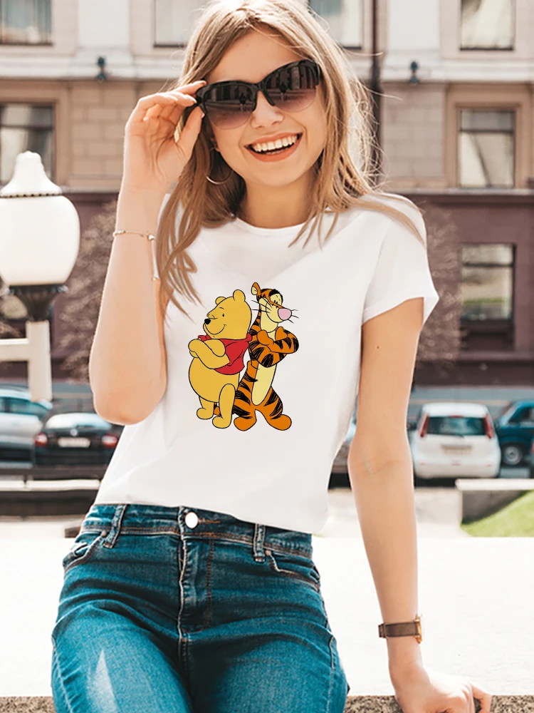 Disney Winnie and Tigger Woman Tshirt Top Cartoon Kawaii Harajuku T Shirt 2022 Fashion Young Casual Soft Girl Aesthetic Clothes
Disney Winnie and Tigger Woman Tshirt Top Cartoon Kawaii Harajuku T Shirt 2022 Fashion Young Casual Soft Girl Aesthetic Clothes
