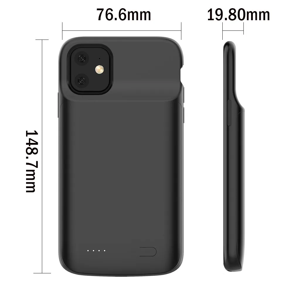 4800mAh Extended Battery Case Phone Power Charging Cover for iphone 11 /pro/max outdoor convenient mobile power extend battery
4800mAh Extended Battery Case Phone Power Charging Cover for iphone 11 /pro/max outdoor convenient mobile power extend battery