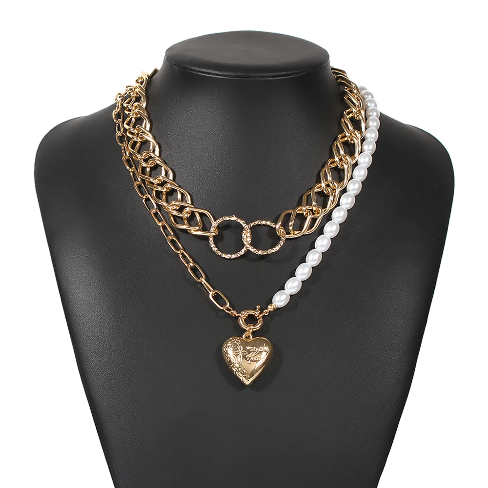 Layered Necklace Necklaces for Women Goth Jewelry Halloween Initial Necklace Wholesale Heart-shaped Pendant Necklace Trendy
Layered Necklace Necklaces for Women Goth Jewelry Halloween Initial Necklace Wholesale Heart-shaped Pendant Necklace Trendy