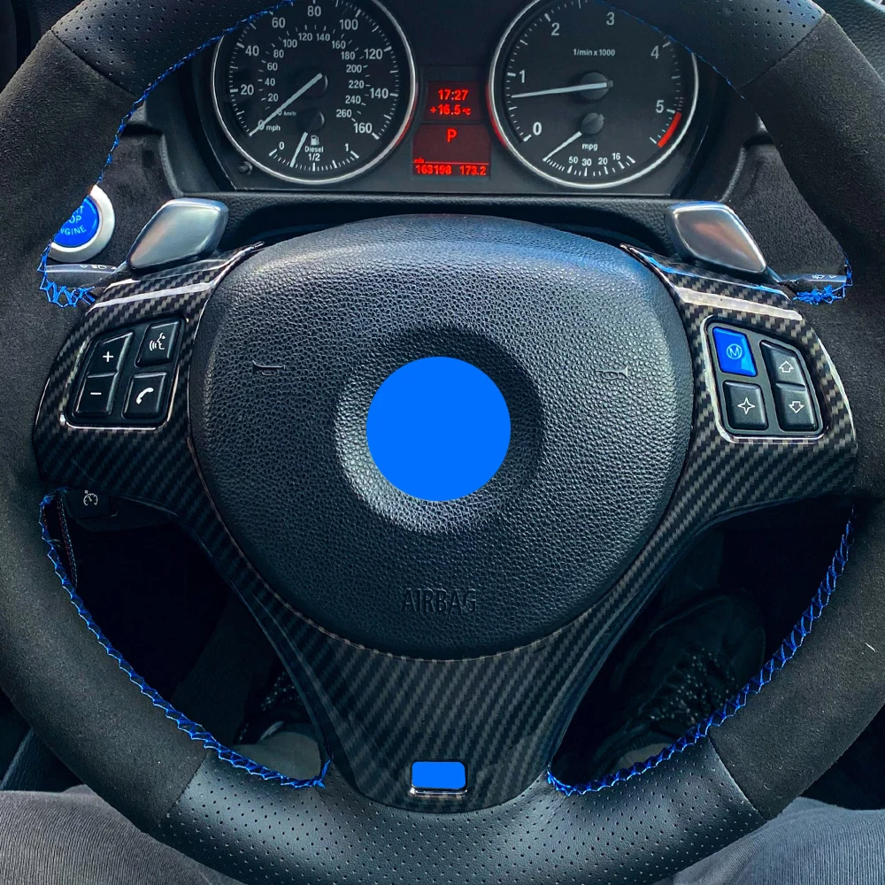 Jameo Auto Car Steering Wheel Panel Cover Trim for BMW 3 Series E90 E92 E93 2005-2012 Carbon Fiber Accessories
Jameo Auto Car Steering Wheel Panel Cover Trim for BMW 3 Series E90 E92 E93 2005-2012 Carbon Fiber Accessories