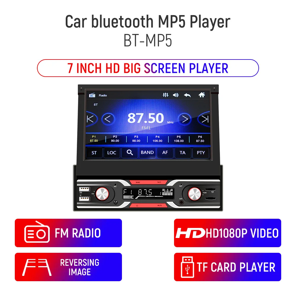 9603G Android GPS navigation MP5 Player Radio Audio Multimedia Stereo Bluetooth Retractable Capacitive Screen Display Folded
9603G Android GPS navigation MP5 Player Radio Audio Multimedia Stereo Bluetooth Retractable Capacitive Screen Display Folded