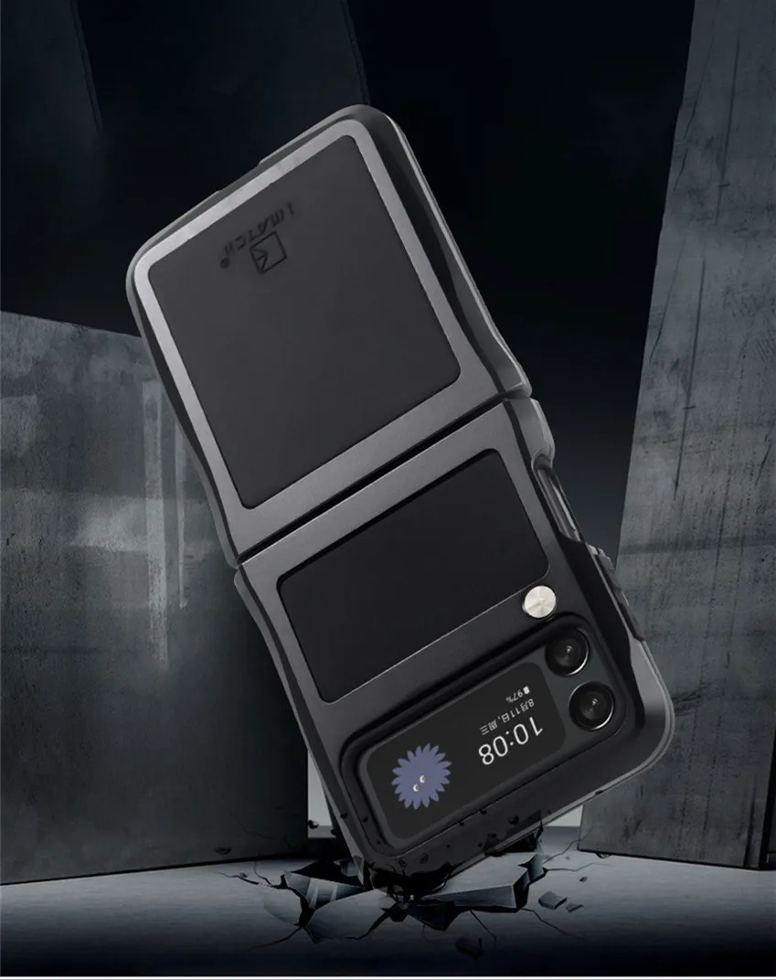 For Samsung Galaxy Z Flip 3 Case Heavy Duty Protection Armor Shockproof Hard Aluminum Metal Silicone Galaxy Z Flip 3 Phone Cases
For Samsung Galaxy Z Flip 3 Case Heavy Duty Protection Armor Shockproof Hard Aluminum Metal Silicone Galaxy Z Flip 3 Phone Cases
