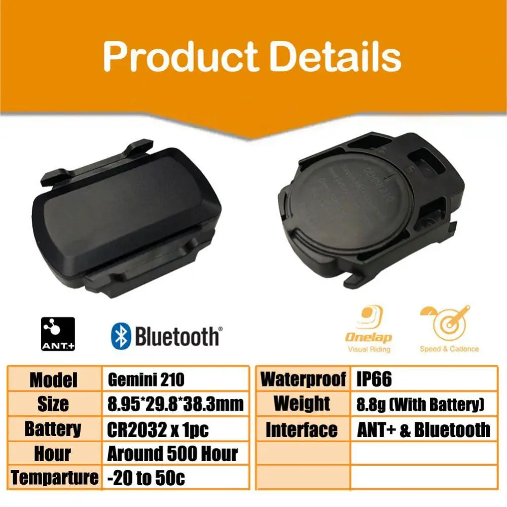 Computer Speedometer ANT+ Speed And Cadence Dual Sensor Bike Speed Cadence Ant+ Suitable For GARMIN IGPSPORT Bryton
Computer Speedometer ANT+ Speed And Cadence Dual Sensor Bike Speed Cadence Ant+ Suitable For GARMIN IGPSPORT Bryton