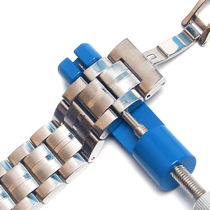 Watch Band Link Remover kit Watch Strap Tool with 3 Extra Pins For Wristwatch Strap Link Pin Removal and Sizing
Watch Band Link Remover kit Watch Strap Tool with 3 Extra Pins For Wristwatch Strap Link Pin Removal and Sizing