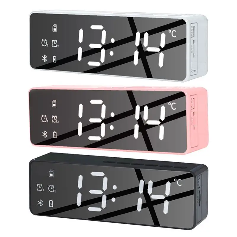 Wireless Bluetooth Speaker FM Radio Sound Box Desktop Alarm Clock Subwoofer Music Player TF Card Bass Speaker Boom For Xiaomi
Wireless Bluetooth Speaker FM Radio Sound Box Desktop Alarm Clock Subwoofer Music Player TF Card Bass Speaker Boom For Xiaomi