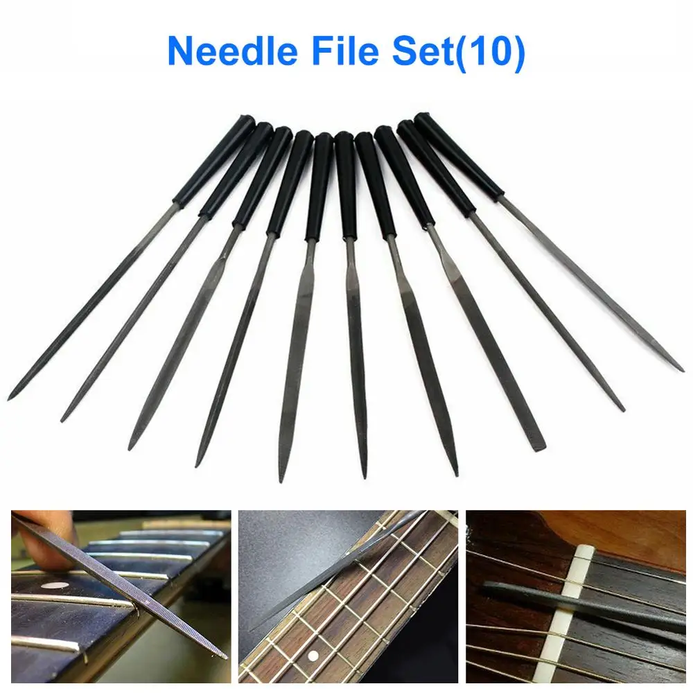 10 Pcs Luthier Needle File Kit Guitar Grinding Maintenance File Guitar Nut Slot Fret Dressing Files Guitar Repair Luthier Tool
10 Pcs Luthier Needle File Kit Guitar Grinding Maintenance File Guitar Nut Slot Fret Dressing Files Guitar Repair Luthier Tool