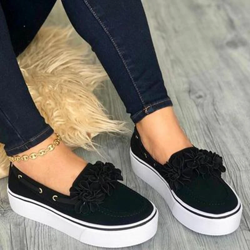 2019 Women's platform shoes Slide into women's leather suede shoes Casual moccasins Female Zapatos floral shoes womens shoes 
2019 Women's platform shoes Slide into women's leather suede shoes Casual moccasins Female Zapatos floral shoes womens shoes