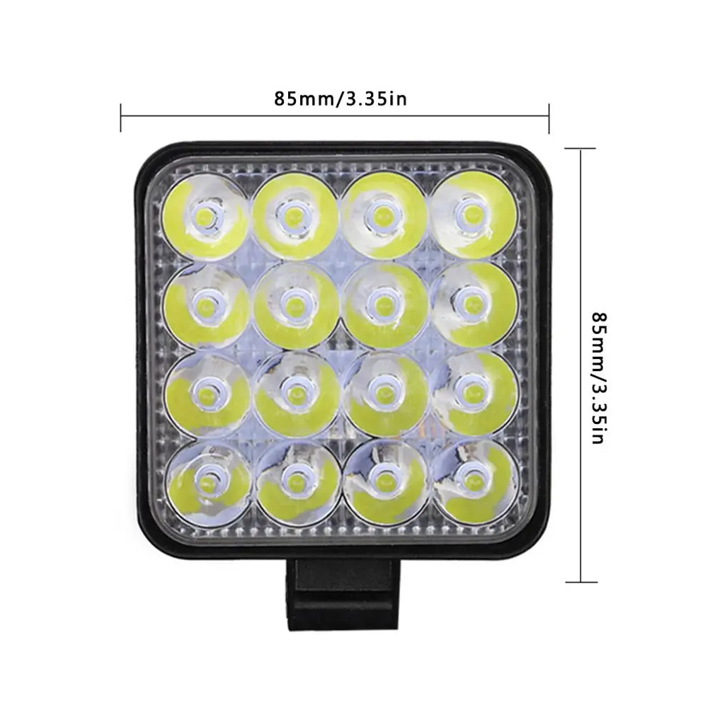 High-power Light Car Vehicle LED Work Light 48W 16 LEDs Motorcycle Lighting Inspection Off-road Spotlight
High-power Light Car Vehicle LED Work Light 48W 16 LEDs Motorcycle Lighting Inspection Off-road Spotlight