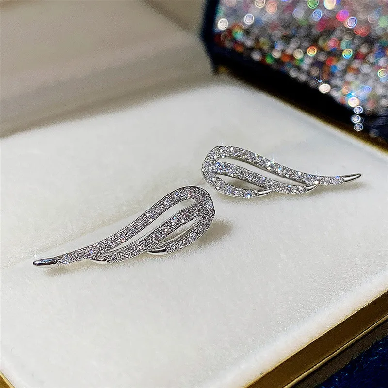 Шикарные серьги в виде крыльев CAOSHI для женщин Ослепительная Женская