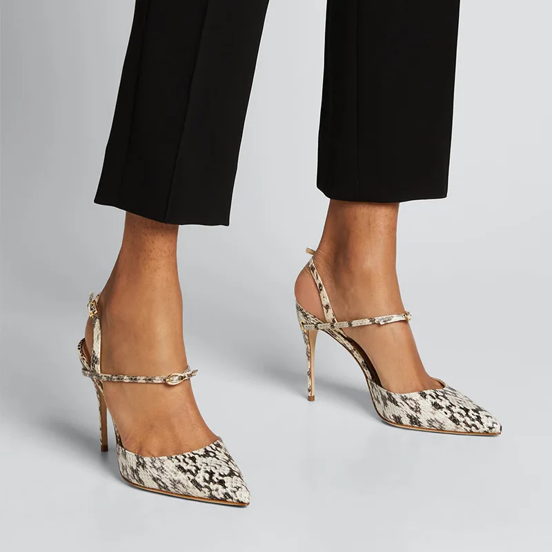 2021 Summer Ladies Sandals Fashion Pointed High Heels Snake Print Ankle Strap High Heels Party Prom Shallow Mouth High Heels
2021 Summer Ladies Sandals Fashion Pointed High Heels Snake Print Ankle Strap High Heels Party Prom Shallow Mouth High Heels