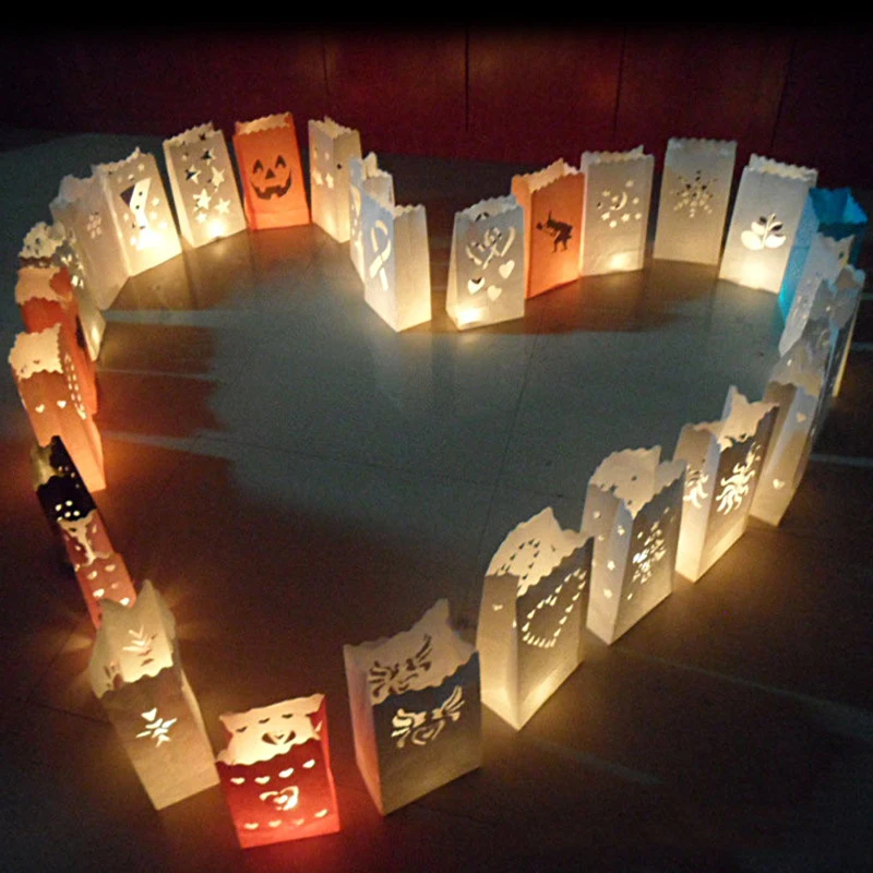 20 pcs/lot Outdoor Candle Lantern Stars Tea light Holder Paper Lantern Candle Bag for Festive Party Supplies Wedding Decoration
20 pcs/lot Outdoor Candle Lantern Stars Tea light Holder Paper Lantern Candle Bag for Festive Party Supplies Wedding Decoration