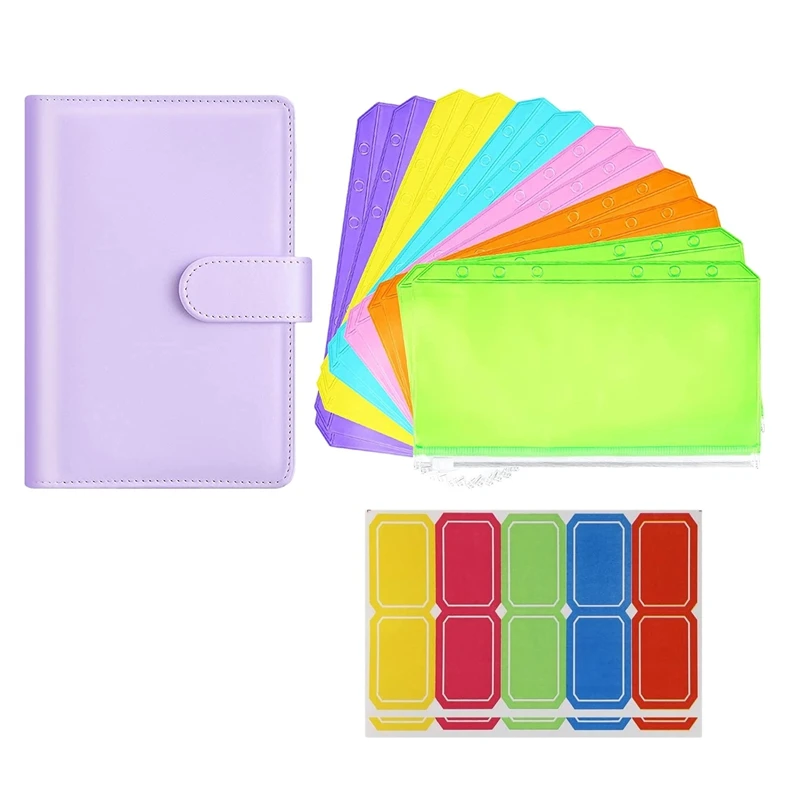 15Pcs A6 PU Leather Notebook Binder Cover Refillable Plan Journal Binder with Zipper Bag for Budget System Scrapbooking
15Pcs A6 PU Leather Notebook Binder Cover Refillable Plan Journal Binder with Zipper Bag for Budget System Scrapbooking