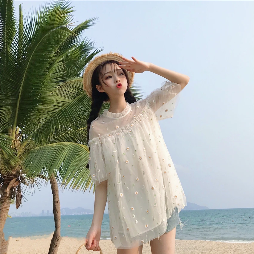 fashion brand Women's Clothing casual loose chiffon ladies tops summer style Trend temperament Blouses Elegant camisa feminina
fashion brand Women's Clothing casual loose chiffon ladies tops summer style Trend temperament Blouses Elegant camisa feminina