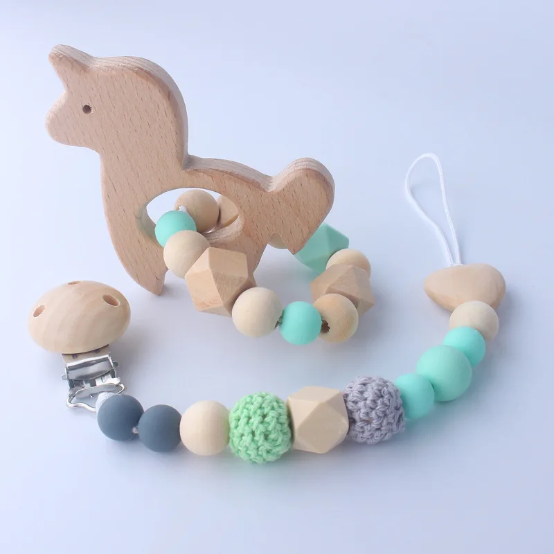 Baby Beech Toy Teether Set Food Grade Silicone Beads Nipple Pacifier Chain Clips Newborn Boy Girl Teether Dummy Clip
Baby Beech Toy Teether Set Food Grade Silicone Beads Nipple Pacifier Chain Clips Newborn Boy Girl Teether Dummy Clip