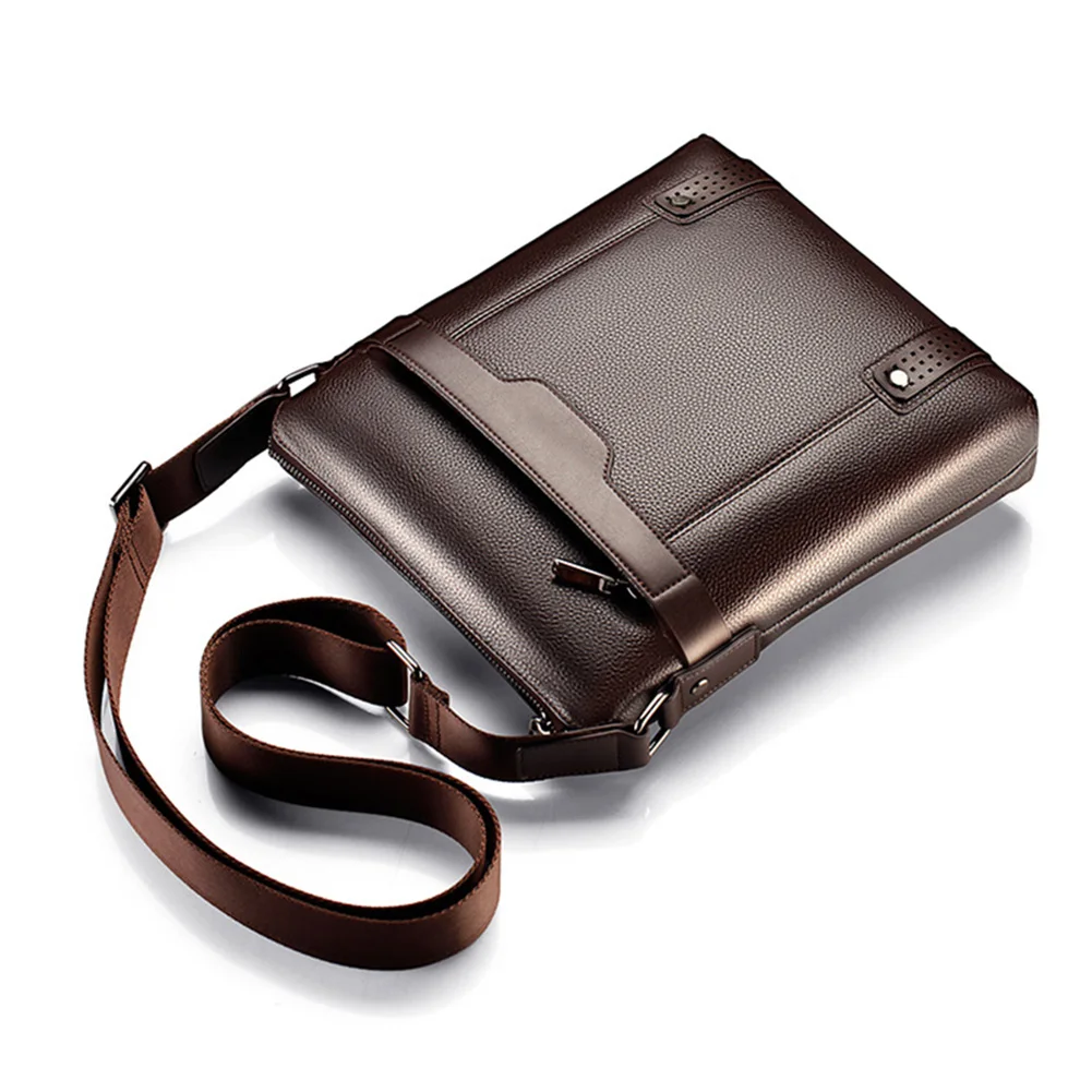 Casual Men Solid Color Faux Leather Business Briefcase Crossbody Shoulder Bag
Casual Men Solid Color Faux Leather Business Briefcase Crossbody Shoulder Bag