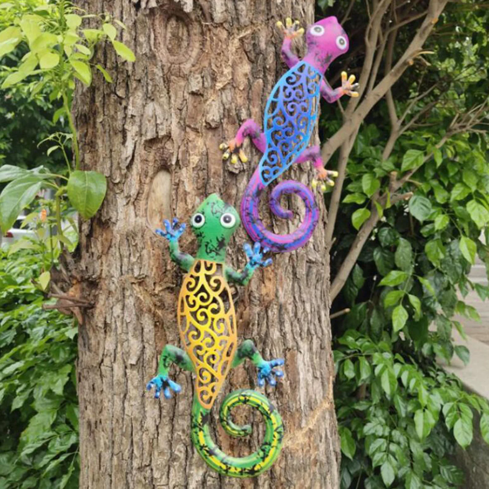 Iron Art Gecko Ornaments Outdoor Metal Lizard Art Hanging Sculpture for Patio Metal Outdoor Decorations for Patio Wall Fence
Iron Art Gecko Ornaments Outdoor Metal Lizard Art Hanging Sculpture for Patio Metal Outdoor Decorations for Patio Wall Fence