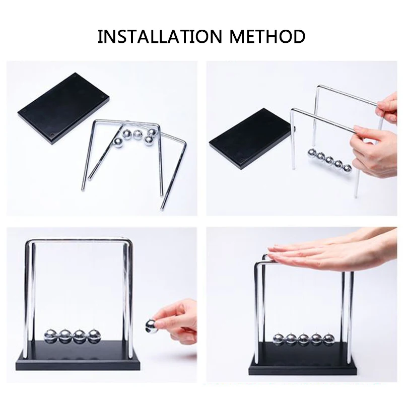 1pcs Newton's Cradle Desk Table Decor Metal Pendulum Ball Newton Ball Physics Science Pendulum Steel Balance Ball home decor
1pcs Newton's Cradle Desk Table Decor Metal Pendulum Ball Newton Ball Physics Science Pendulum Steel Balance Ball home decor