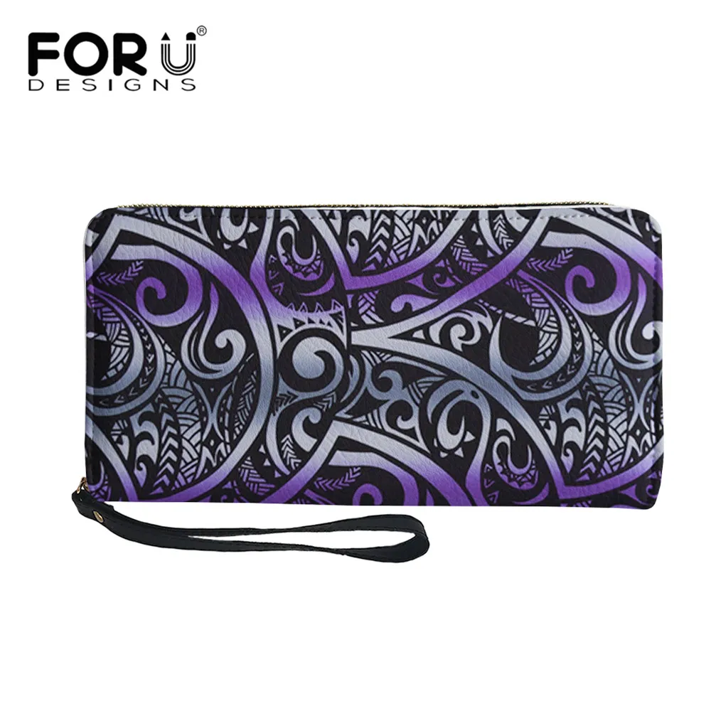 FORUDESIGNS Multifunctional Simple Coin Purse Polynesian Traditional Tribal Printed Women's Leather Wallet Clutch PU Long Purse
FORUDESIGNS Multifunctional Simple Coin Purse Polynesian Traditional Tribal Printed Women's Leather Wallet Clutch PU Long Purse