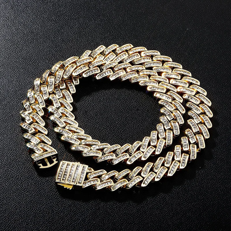 Hip Hop 3A+ Square CZ Stone Paved Bling Ice Out 12mm Solid Cuban Miami Link Chain Chokers Necklace for Men Rapper Jewelry Gift
Hip Hop 3A+ Square CZ Stone Paved Bling Ice Out 12mm Solid Cuban Miami Link Chain Chokers Necklace for Men Rapper Jewelry Gift