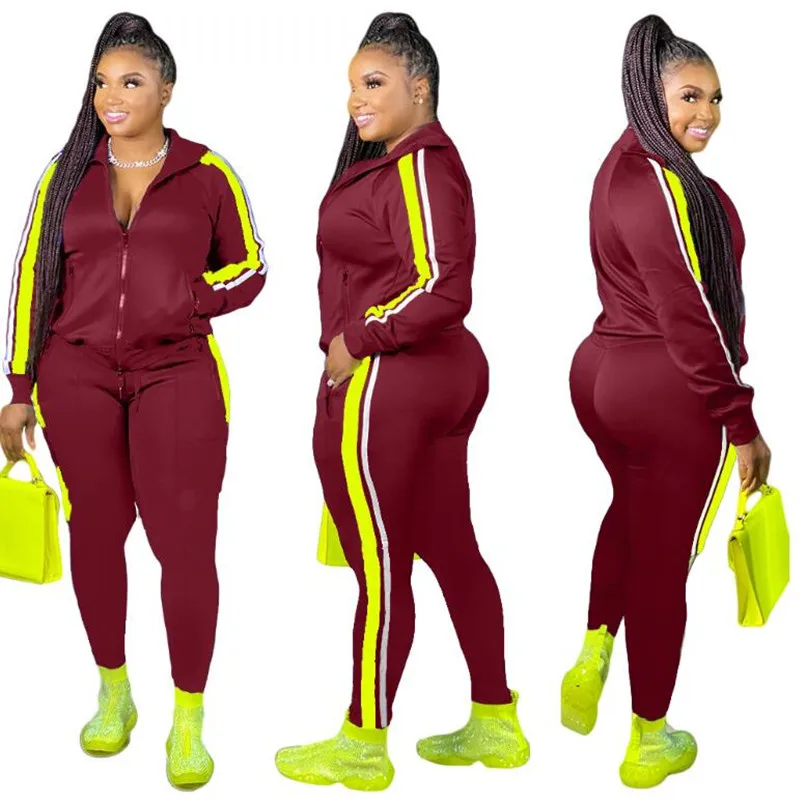 2021 Plus Size S-4XL 2 Piece Set Women Fall Clothes Sweatsuit Joggers Outfit Zip Top Sweatpants Tracksuit Wholesale
2021 Plus Size S-4XL 2 Piece Set Women Fall Clothes Sweatsuit Joggers Outfit Zip Top Sweatpants Tracksuit Wholesale