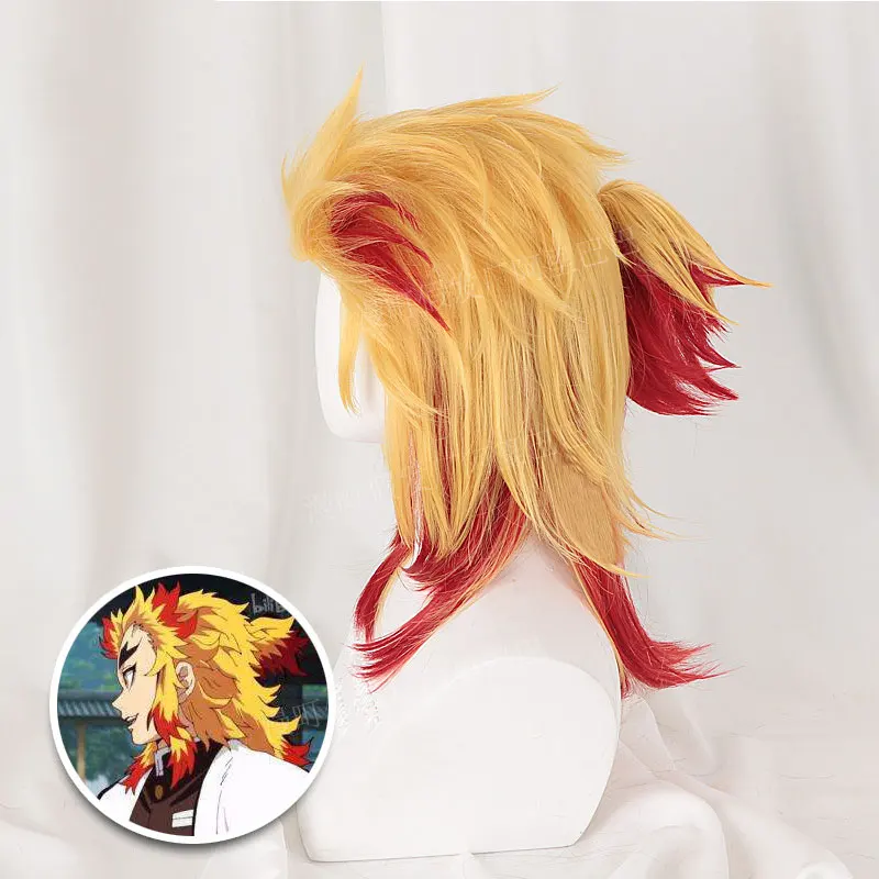 Demon Slayer: Kimetsu No Yaiba Rengoku Kyoujurou Party Role Play Cosplay Synthetic High Temp Fiber Wigs Wig + Wig Cap
Demon Slayer: Kimetsu No Yaiba Rengoku Kyoujurou Party Role Play Cosplay Synthetic High Temp Fiber Wigs Wig + Wig Cap