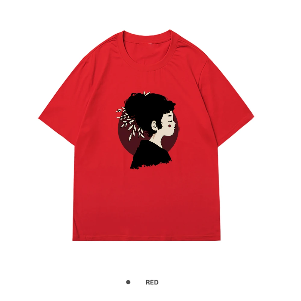 Selling Minimalistic Geisha Design Print T Shirt Women Soft Summer Short Sleeve Casual Anime Tshirts Anime Fit Tshirt Woman
Selling Minimalistic Geisha Design Print T Shirt Women Soft Summer Short Sleeve Casual Anime Tshirts Anime Fit Tshirt Woman