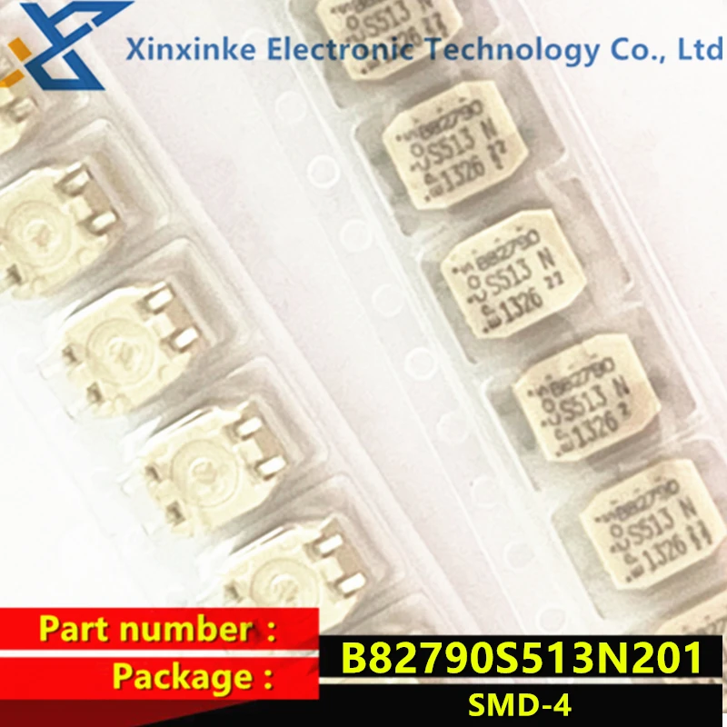 B82790S513N201 SMD-4 B82790 S513N Common mode choke / filter 2x51uH 250V 500mA 140mohms B82790S0513N201 Data signal line choke
B82790S513N201 SMD-4 B82790 S513N Common mode choke / filter 2x51uH 250V 500mA 140mohms B82790S0513N201 Data signal line choke
