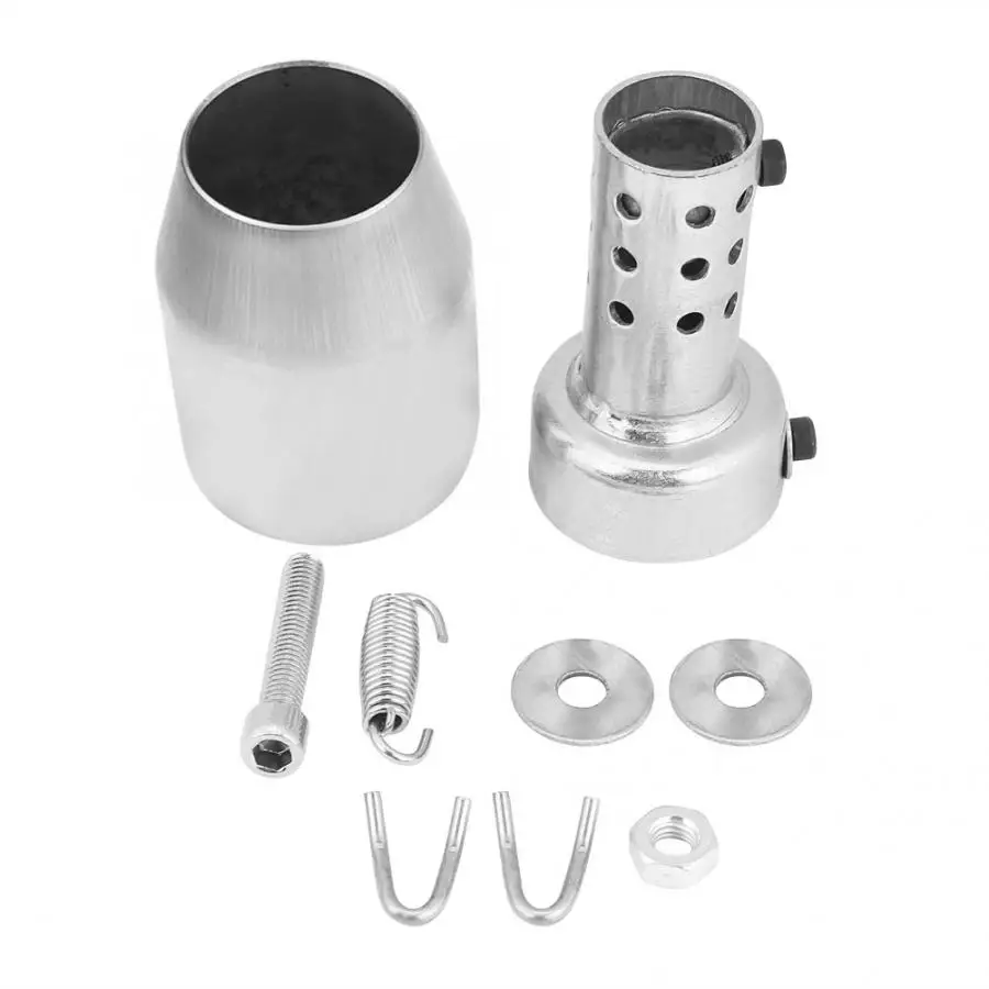 Universal Stainless Steel Motorcycle Exhaust Tail Pipe Muffler Tailpipe Tip for Most Motorcycle with 51mm/2inch Exhaust Tube
Universal Stainless Steel Motorcycle Exhaust Tail Pipe Muffler Tailpipe Tip for Most Motorcycle with 51mm/2inch Exhaust Tube