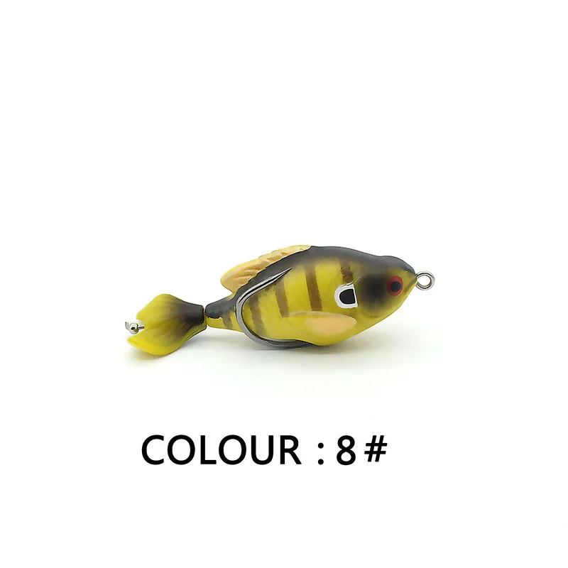 Fishing Lures7.5CM 8.6g Luya Bait Soft Bait Bionic Fish High-End Rotating Fish Float On The Water Surface Professional Tack
Fishing Lures7.5CM 8.6g Luya Bait Soft Bait Bionic Fish High-End Rotating Fish Float On The Water Surface Professional Tack