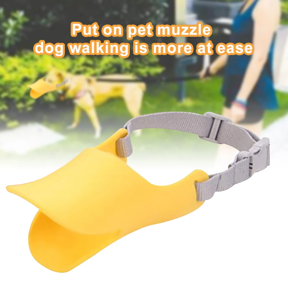 Novelty Design Dog Muzzle Silicone Adjustable Dog Mouth Muzzle For Dogs Cute Duck Anti-Bite Dog Bark 2
Novelty Design Dog Muzzle Silicone Adjustable Dog Mouth Muzzle For Dogs Cute Duck Anti-Bite Dog Bark 2