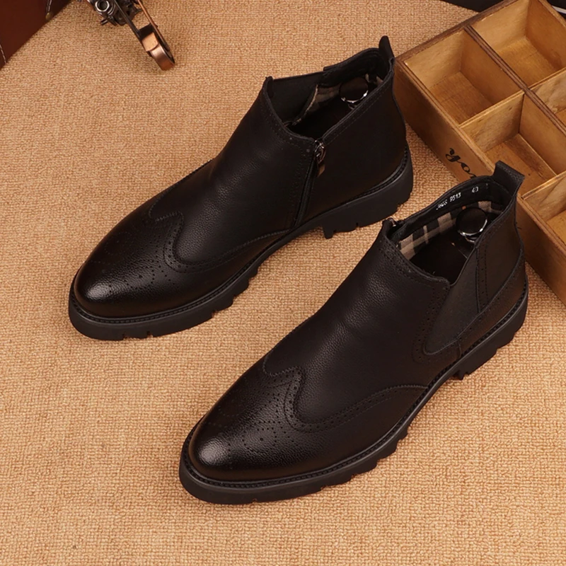 mens casual business wedding formal dress chelsea boots autumn winter brogue shoes bullock platform boot cowboy ankle botas male
mens casual business wedding formal dress chelsea boots autumn winter brogue shoes bullock platform boot cowboy ankle botas male