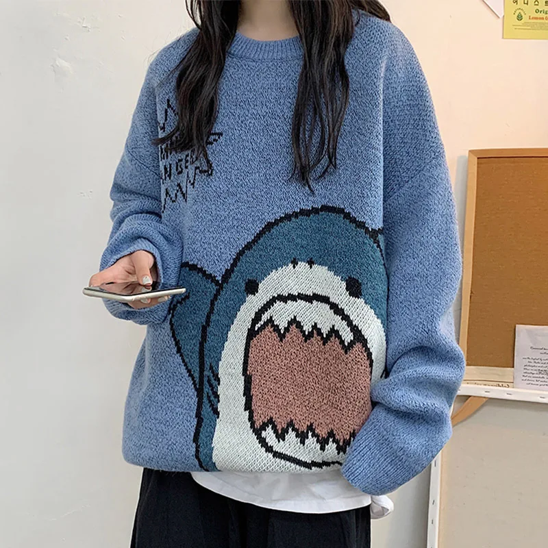 Mens Cartoon Sweaters Spring Autumn Men's Loose O-Neck Sweater Winter Couple Wear Casual Cute Long Sleeves Warm Sweater Men Coat
Mens Cartoon Sweaters Spring Autumn Men's Loose O-Neck Sweater Winter Couple Wear Casual Cute Long Sleeves Warm Sweater Men Coat